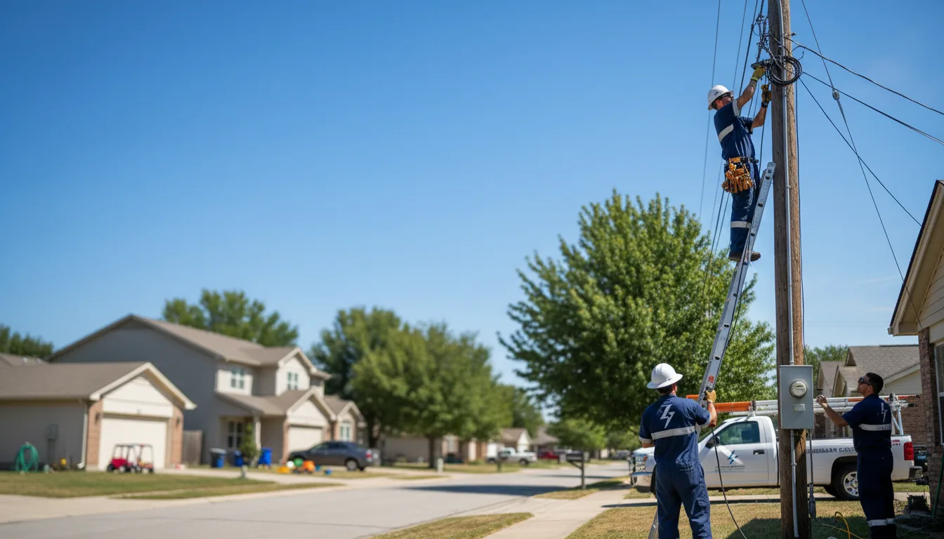 Residential electrician providing installation services in Mark Center, OH